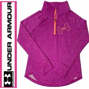 Under Armour Quarter Zip Athletic Pullover Pink